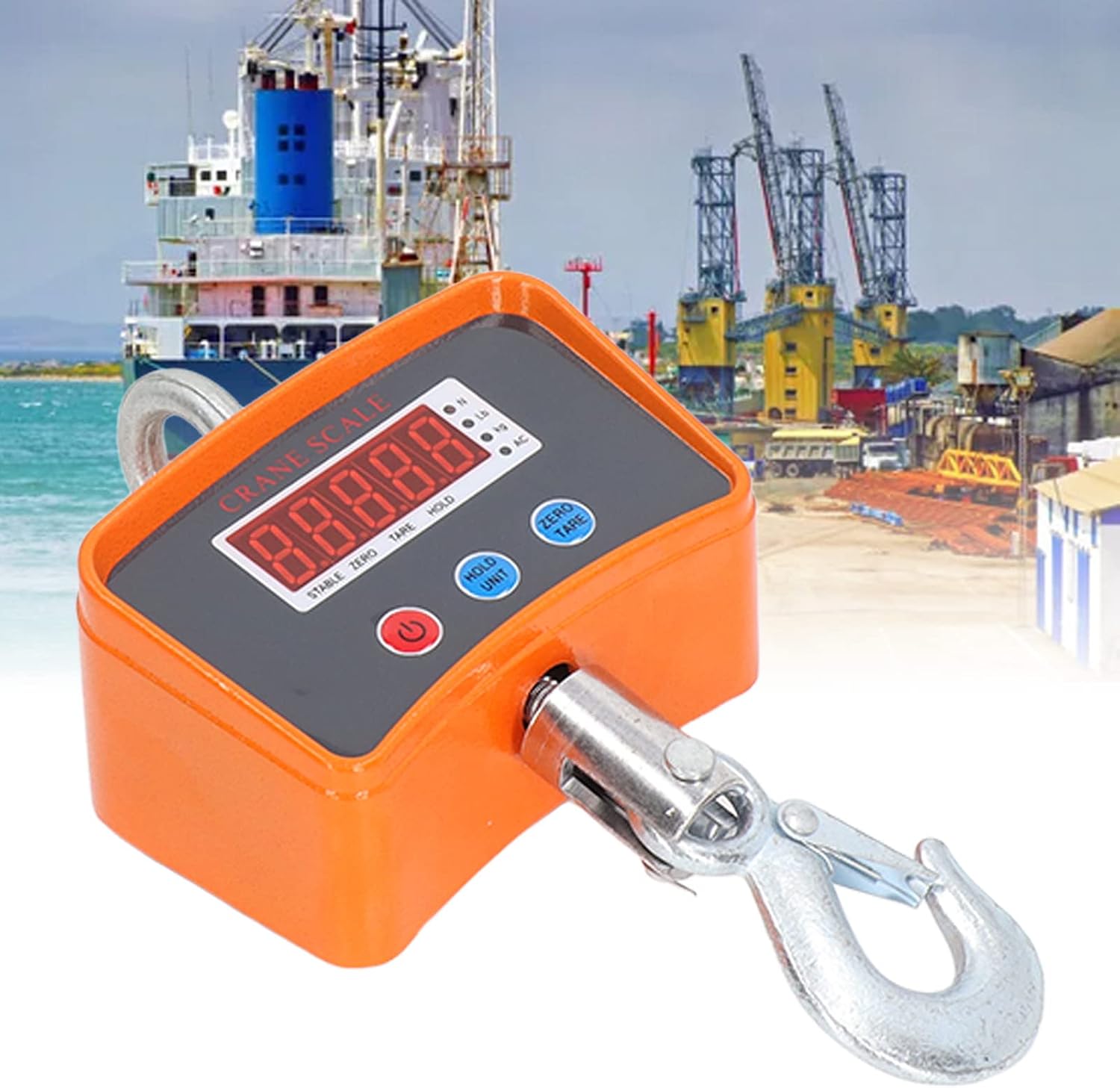 Hilitand Hanging Scale, 500KG 1100LB Digital Crane Scale Heavy Duty Industrial Scale 100‑240V(#1)