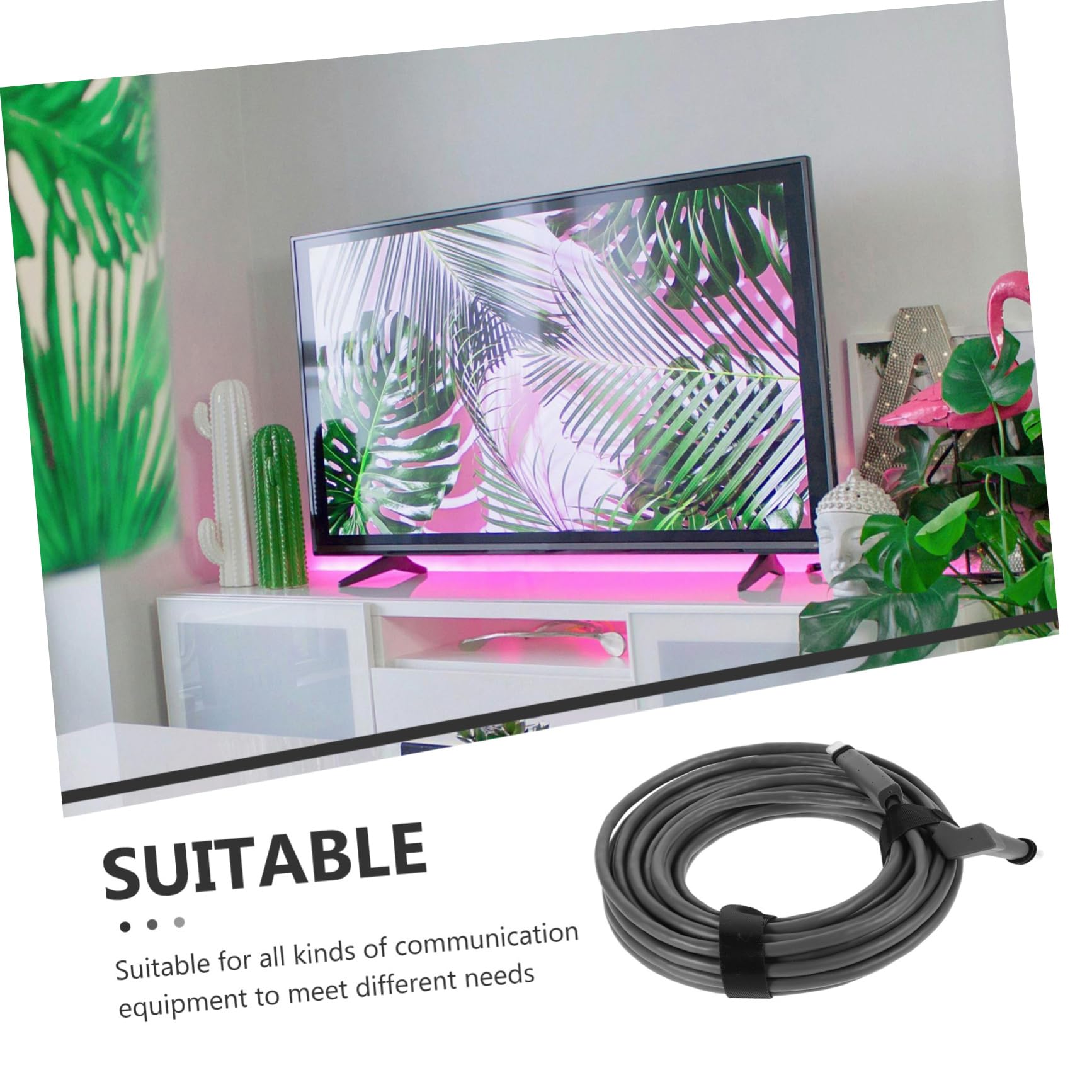 NUOBESTY Câble de Remplacement Transmission Rapide pour Équipement de Communication Rallonge pour Réseau Cat 6 Cuivre sans Oxygène, Pvc, École et Bureau