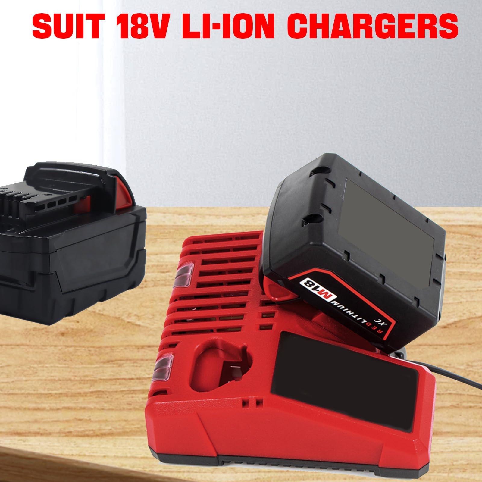 Sostituzione della cassa della batteria per Milwaukee 48-11-1850 48-11-1840 48-11-1852,Kit di riparazione della batteria,5Ah 10C 18650 Custodia in plastica per batteria con circuito di protezione
