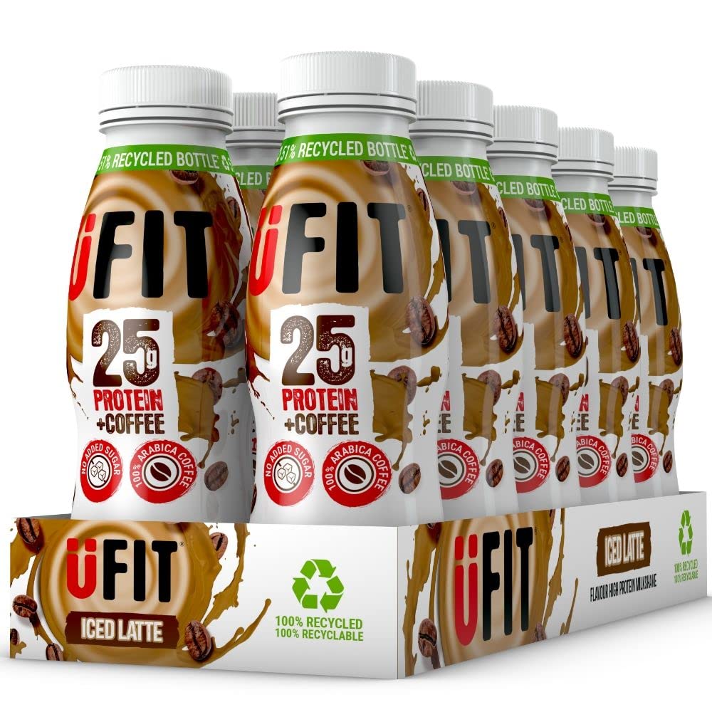 Buy UFIT High 25g Protein Shake, No Added Sugar, Free, Iced Latte