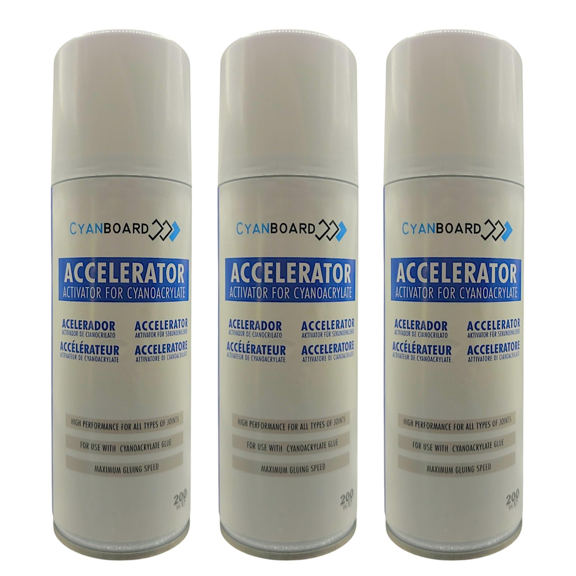paquet de 3 unités Activateur Cyanoacrylate, 200ml.