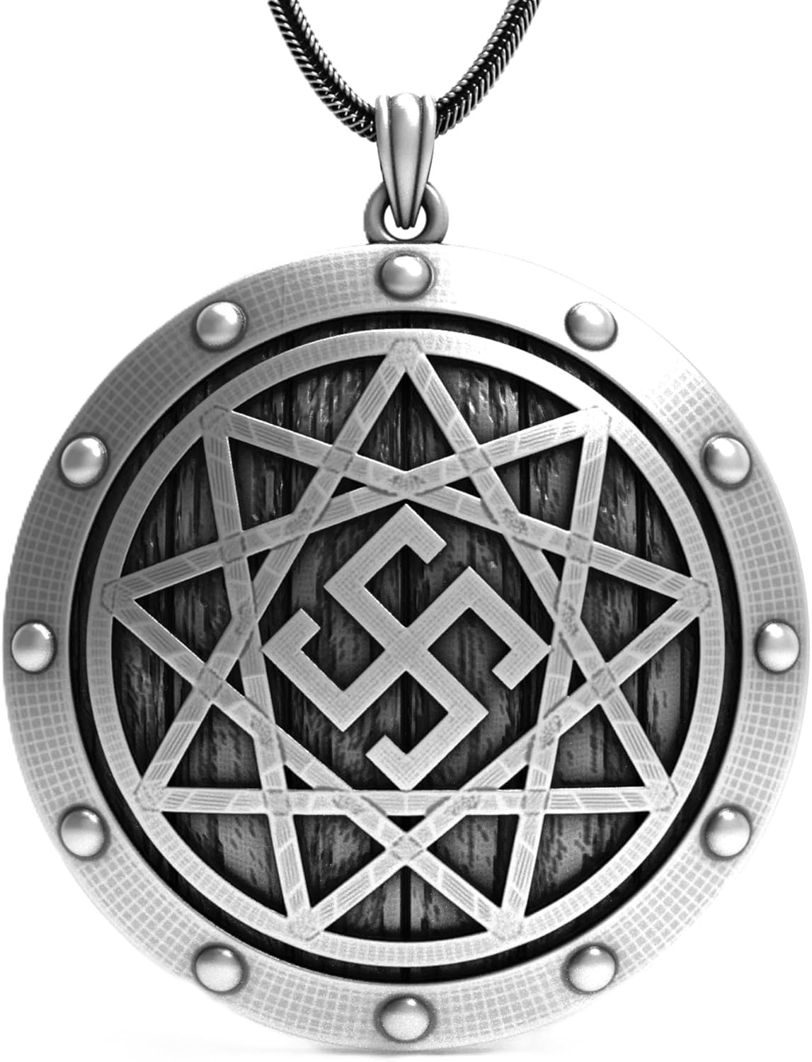 Swastika Pendant – Viking Style 925 Sterling Silver Spiritual Necklace for Men