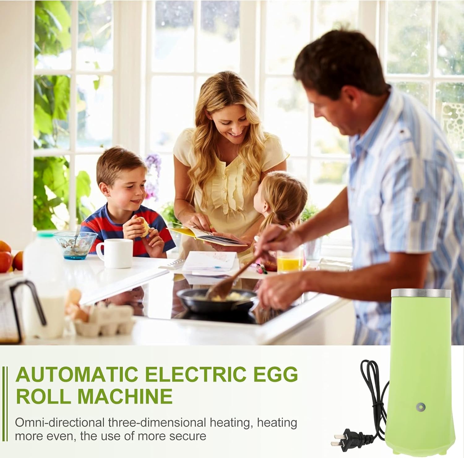 Sausage Roll Maker Automatic Roll Maker Master Rapid Cooker Breakfast Eggs Sausage Boiler Omelet Maker US