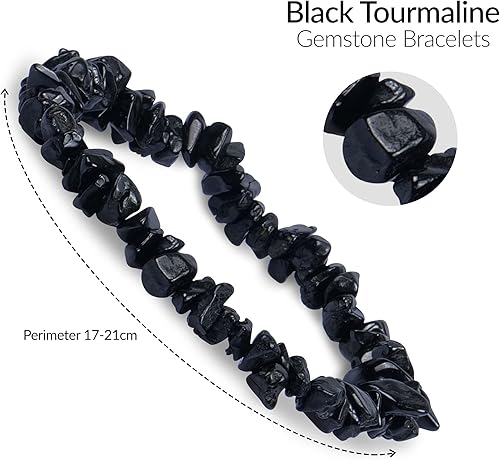 Vista 54 de PYOR Crystal Beads Bracelet Natural Gemstones Chakra Healing Crystals Charm Bracelets Wealth Prosperity Stone Spiritual Gift