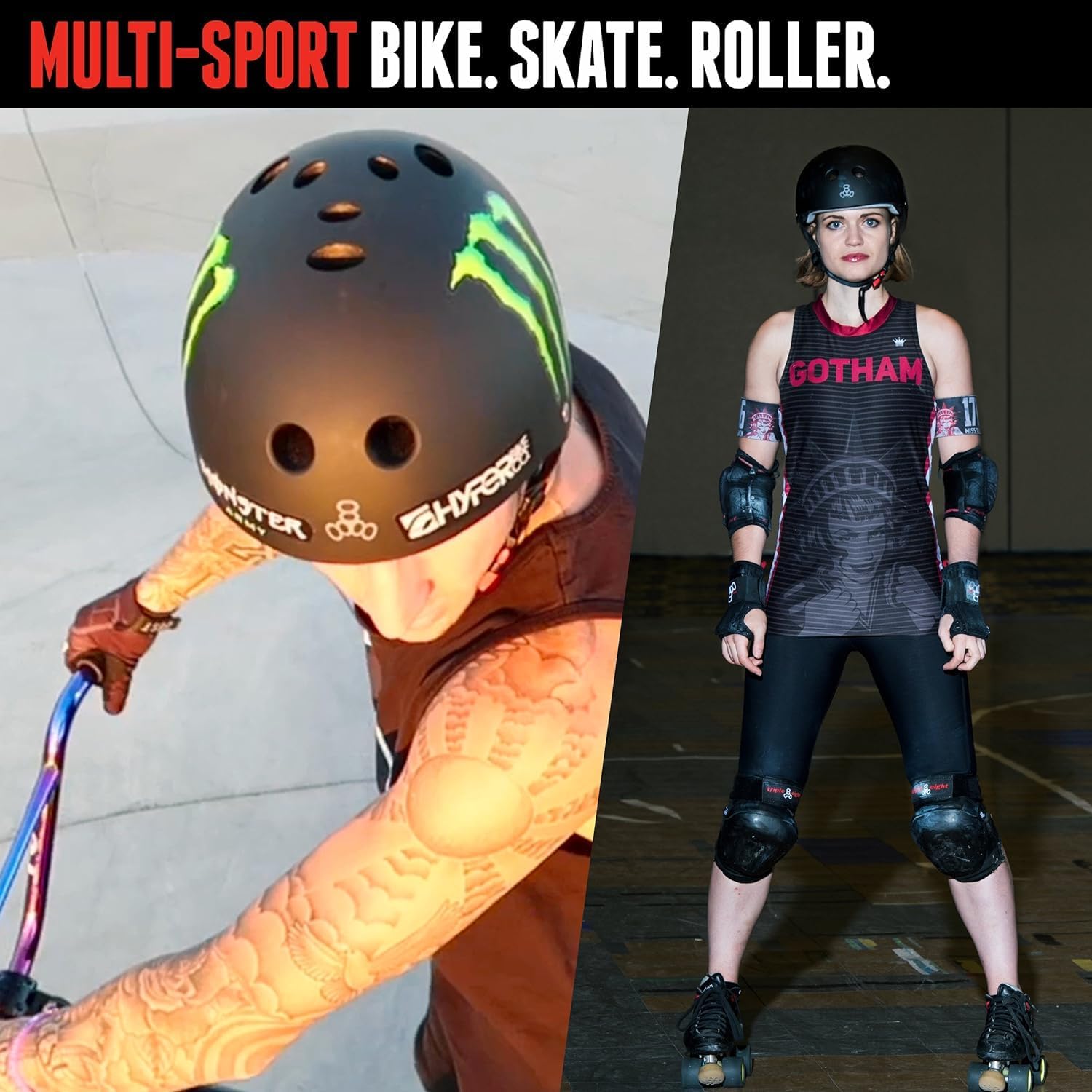 Sweatsaver Helmet Matte Black by Triple Eight