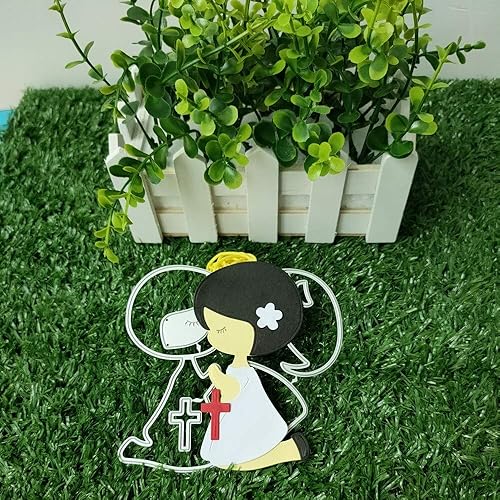 Miniatura 2 de Troqueles de metal para niños y niñas, troqueles para rezar para niños y niñas, troquelados para hacer tarjetas, decoración DIY - Troqueles para