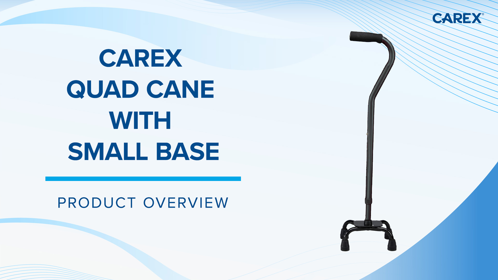 Amazon.com: Carex Quad Cane with Small Base, Heavy Duty Quad Cane