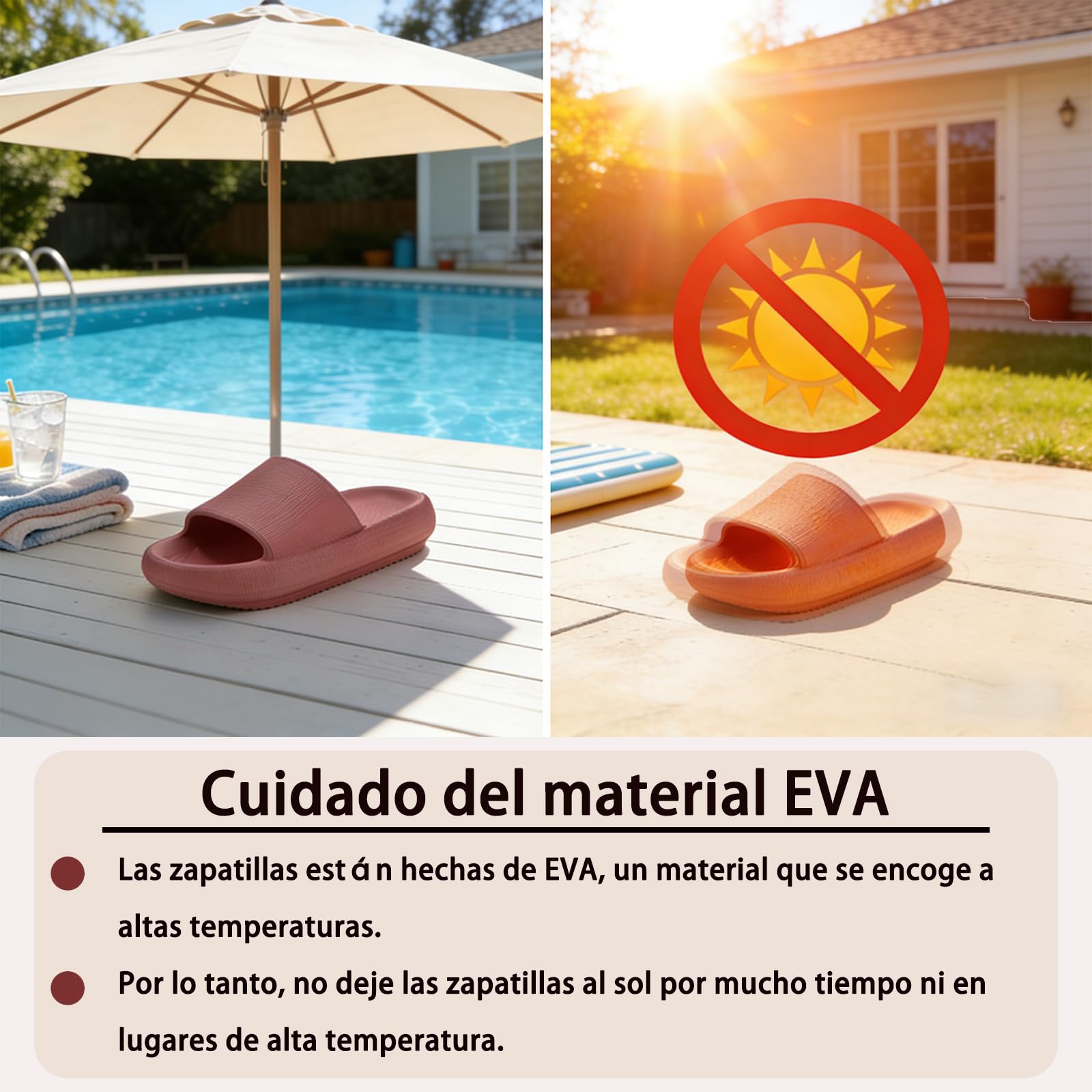 Chanclas Unisex Antideslizante de Baño Secado Pantuflas Piscina Playa Comodas