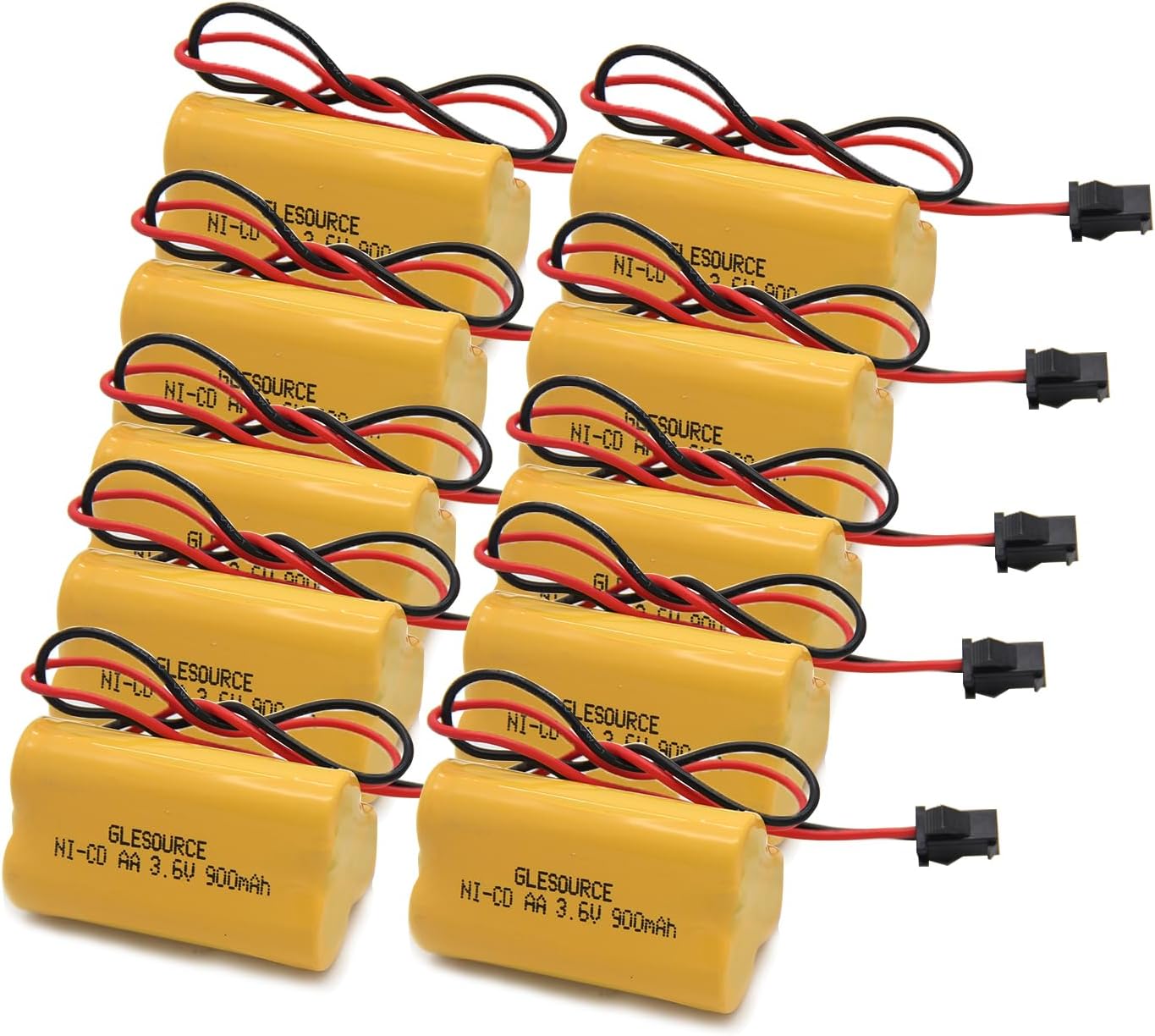 3.6V 900mAh Emergency/Exit Light ELB-B001 Battery Compatible for Lithonia ELB B001 ELBB001 Lithonia EU2C M6 LED Emergency Light Interstate ANIC1566 Unitech 0253799(10 Pack)