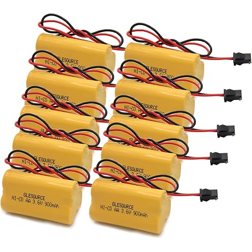 3.6V 900mAh Emergency/Exit Light ELB-B001 Battery Compatible for Lithonia ELB B001 ELBB001 Lithonia EU2C M6 LED Emergency Light Interstate ANIC1566 Unitech 0253799(10 Pack)