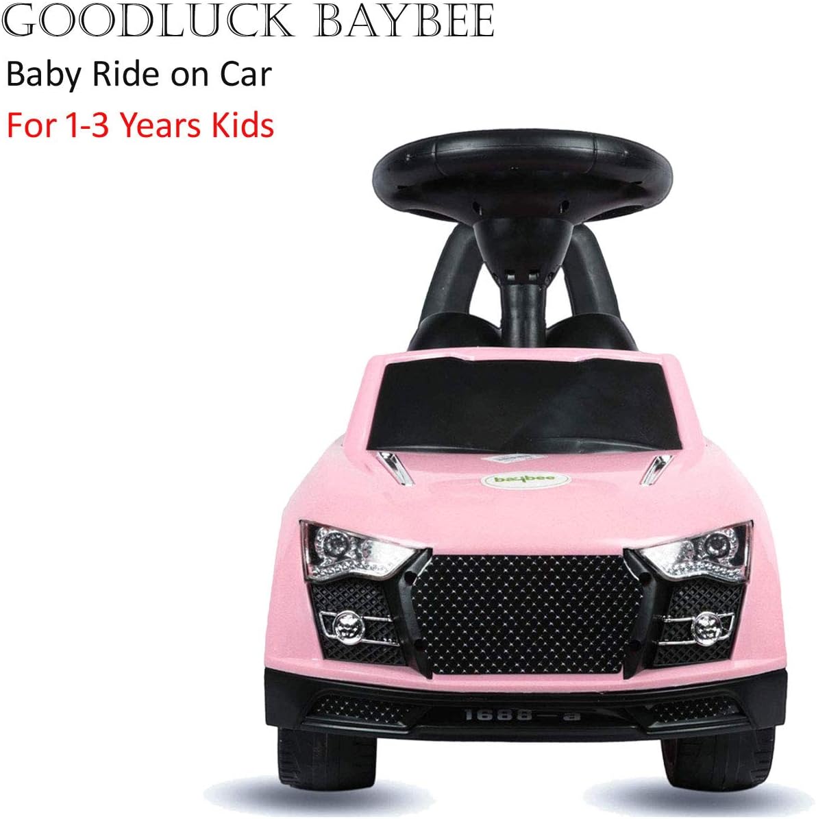 GoodLuck Baybee - Kids Ride On Push Car for Toddlers New Model Baby car Toy Children Rider & Infant Baby car Toys | Kids Suitable for Boys & Girls(1-3 Years)(Pink)