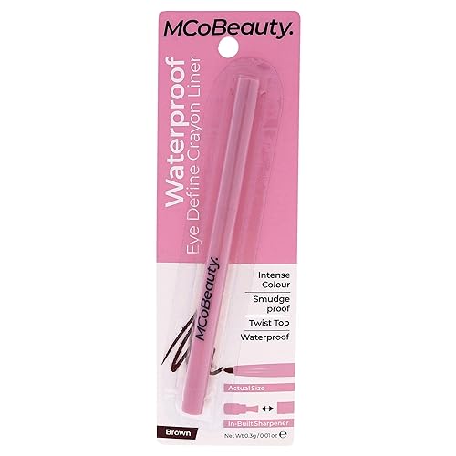 MCoBeauty Delineador de crayón impermeable para ojos, se desliza suavemente para crear una línea precisa e intensa, para un pigmento de larga