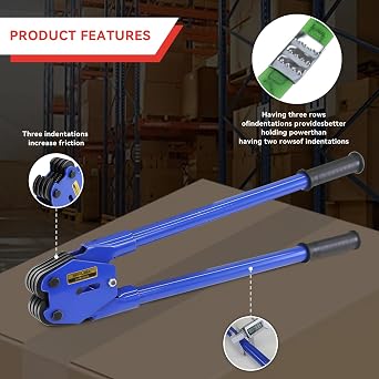 Banding Strapping Kit with 5/8 x1000 ft Green Polyester (PET) Band 200 Metal Seals 200 Plastic Edge Protectors Tensioner Sealer Tool for Pallet Box Packaging