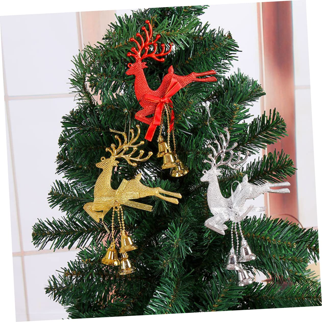 Zerodeko 5 Juegos Colgante De Ciervo Navideño Navidad Mimbre Globo Día Festivo Decoración Árbol Cajas Ventana Decoraciones Home Decoracion Colgante De Alce El Plastico 6 Piezas X 5