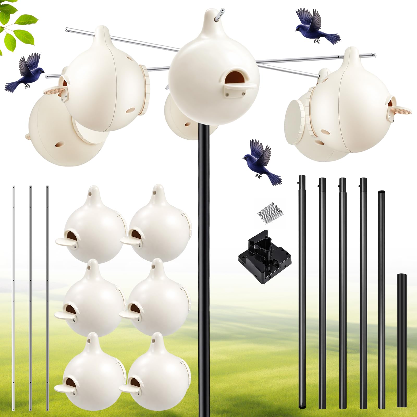 Photo 1 of Yaocom 15ft Purple Martin House Gourd Pole Kit