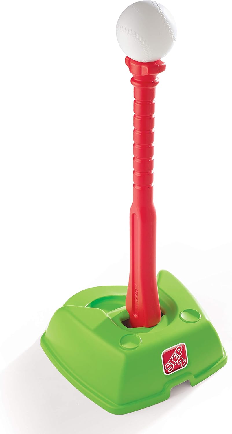 Step2 2-in-1 T-Ball and Golf Set Toy - Outdoor Play Golf Baseball Set for Kids - Durable Plastic Toys - Red/Green/Yellow : Toys & Games