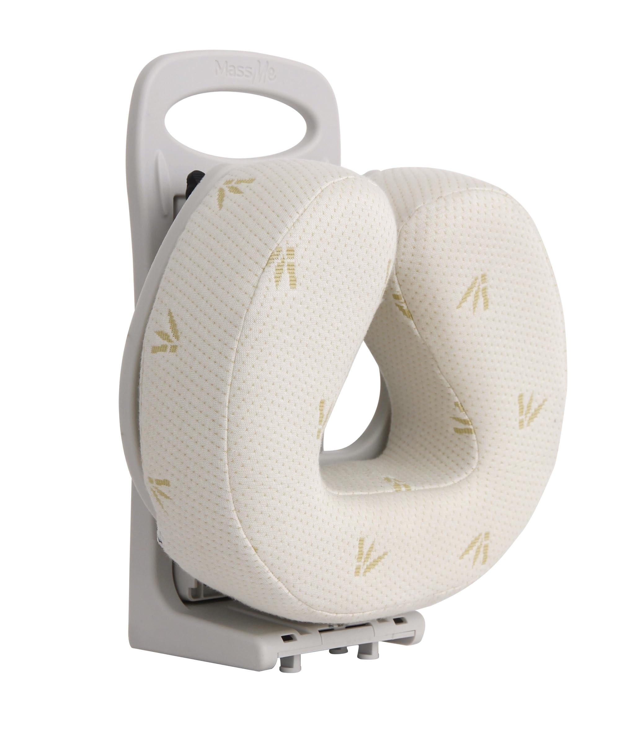 Reposacabezas de Masaje, Tumbado o Sentado, para Cama o Mesa, Regulable en Altura e Inclinación, Cojín Ergonómico con Memoria de 8 cm, Plegable, Asa de Transporte