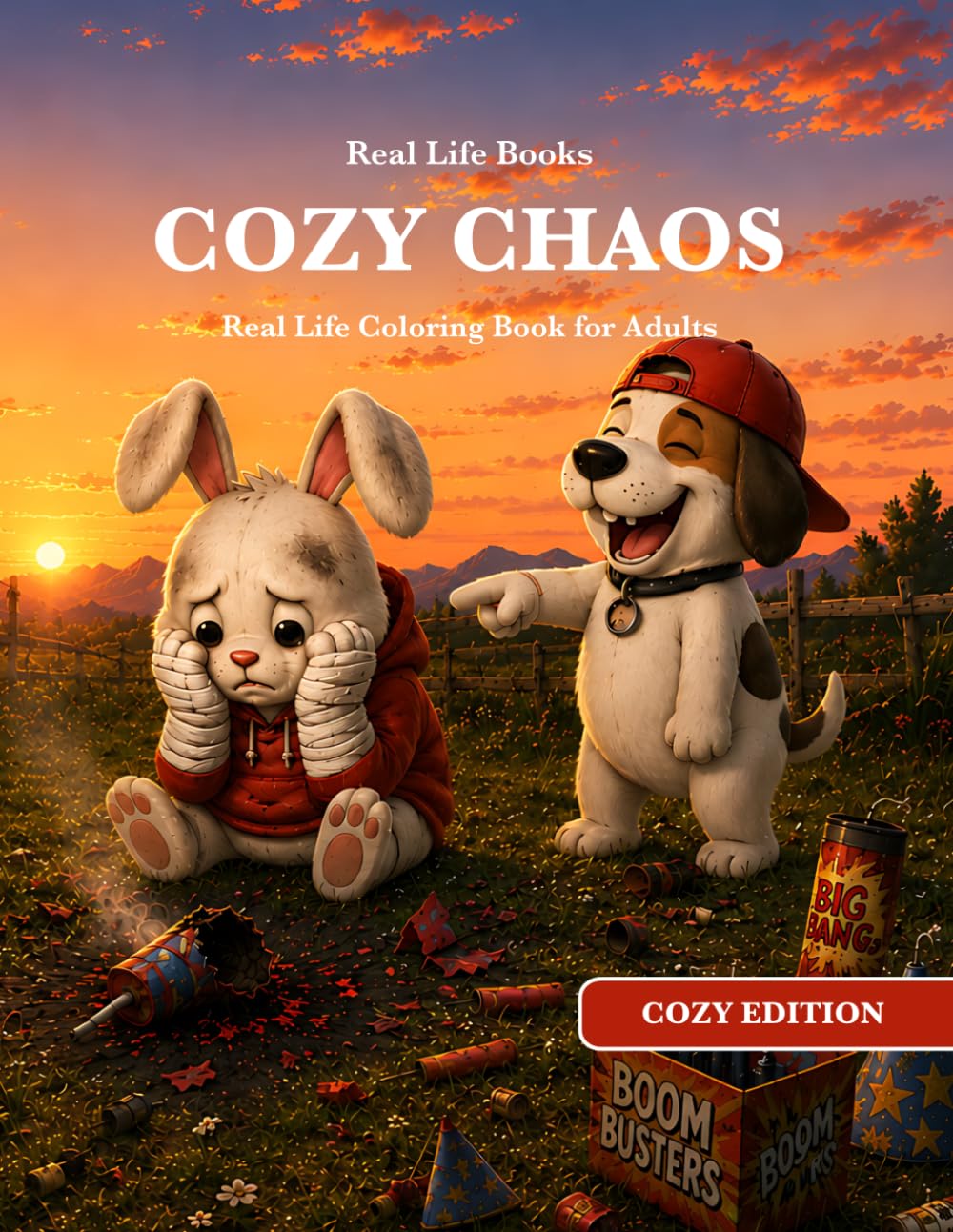 COZY CHAOS: Real Life Cozy Coloring Book for Adults (Real Life Cozy Edition)