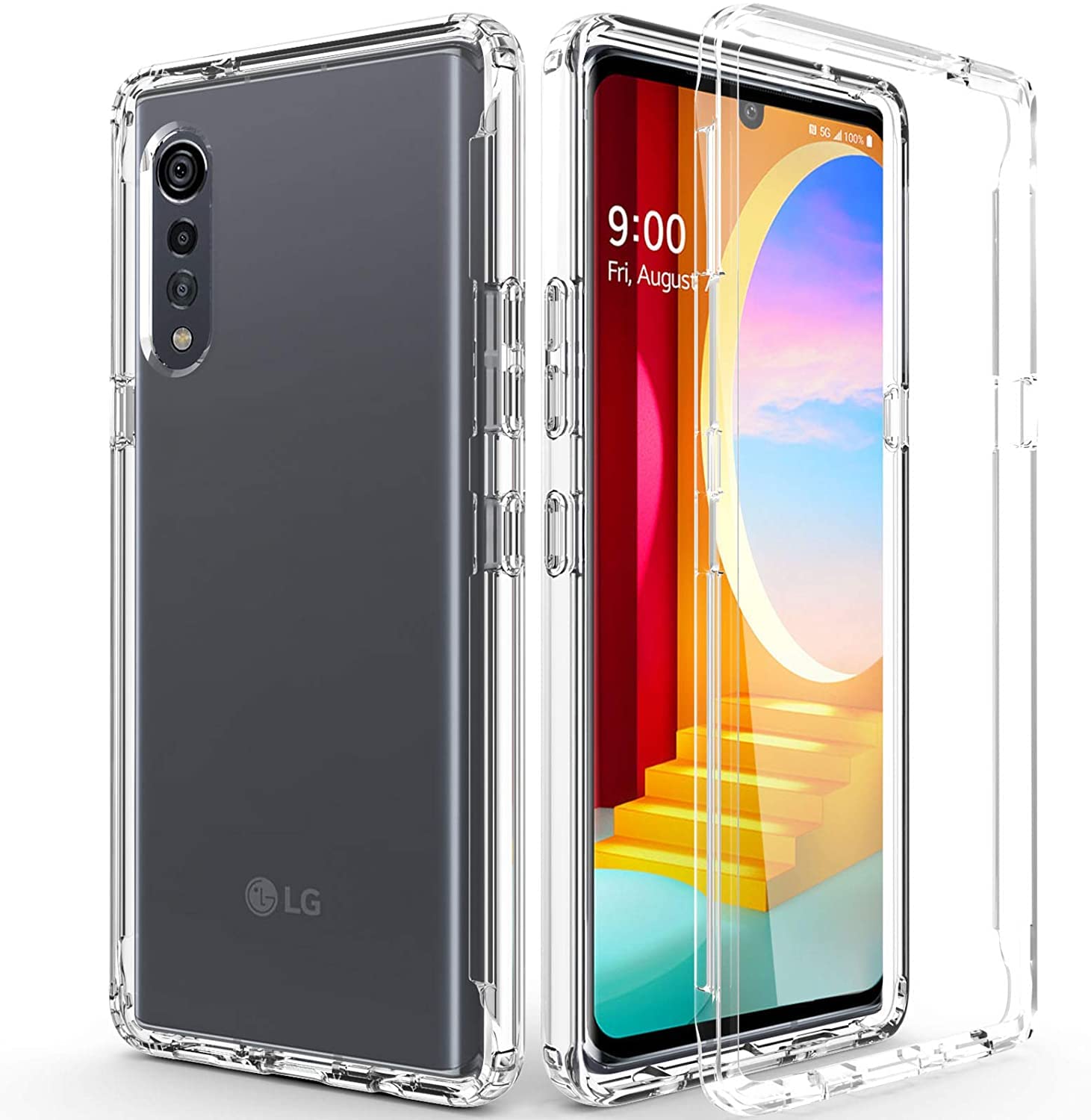 Craftech Lg Velvet Soft TPU Clear Transparent Cover Durable Drop Protective Back Cover for Lg Velvet