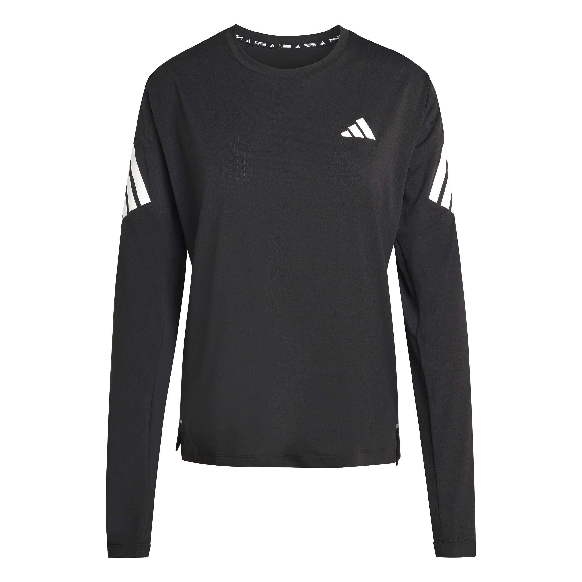 adidas Women's Adi365 Running Climacool Iconic Long Sleeve Shirt, Black, M