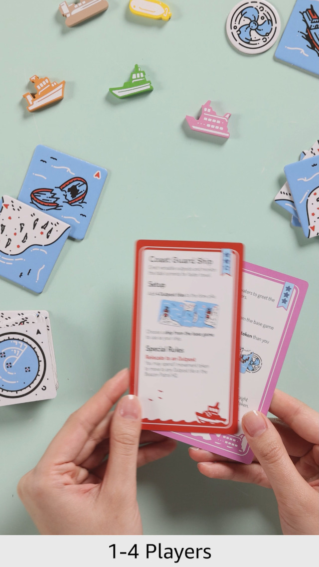 Beacon Patrol Ships & Shores – Espansione Gioco Da Tavolo Cooperativo (Richiede Il Base Game) – Nuove Navi E Tessere