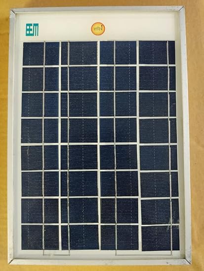 BEM Savitre 5W 12V Polycrystalline Solar Panel High Efficiency | Portable | Light Weight | Long Life for Battery Charging, Science Projects, Water Pump, Home Lighting, Boat