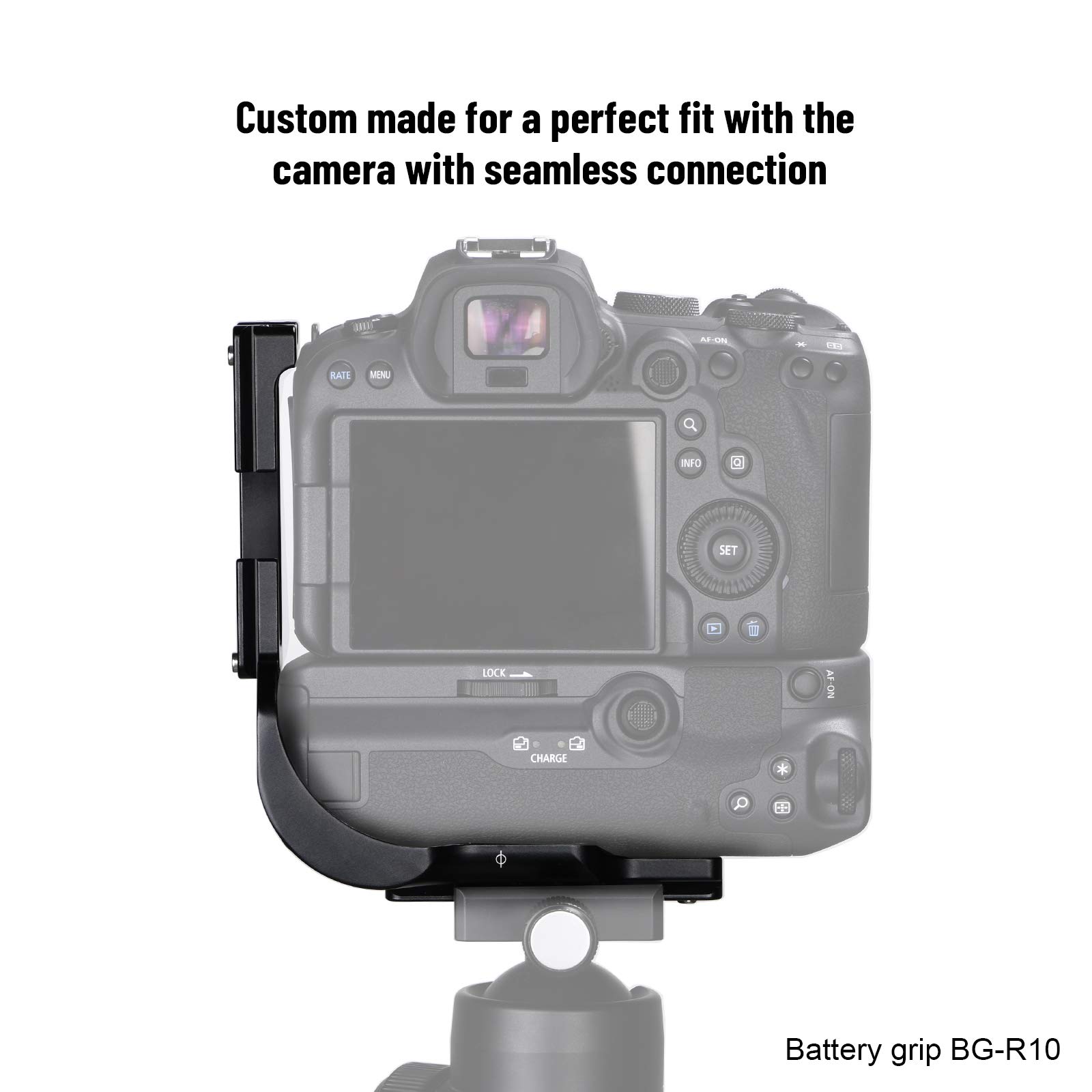 SUNWAYFOTO PCL-R5G niestandardowy wspornik L do Canon EOS R5/R6 z uchwytem akumulatorowym kompatybilny z BG-R10 Arca RRS