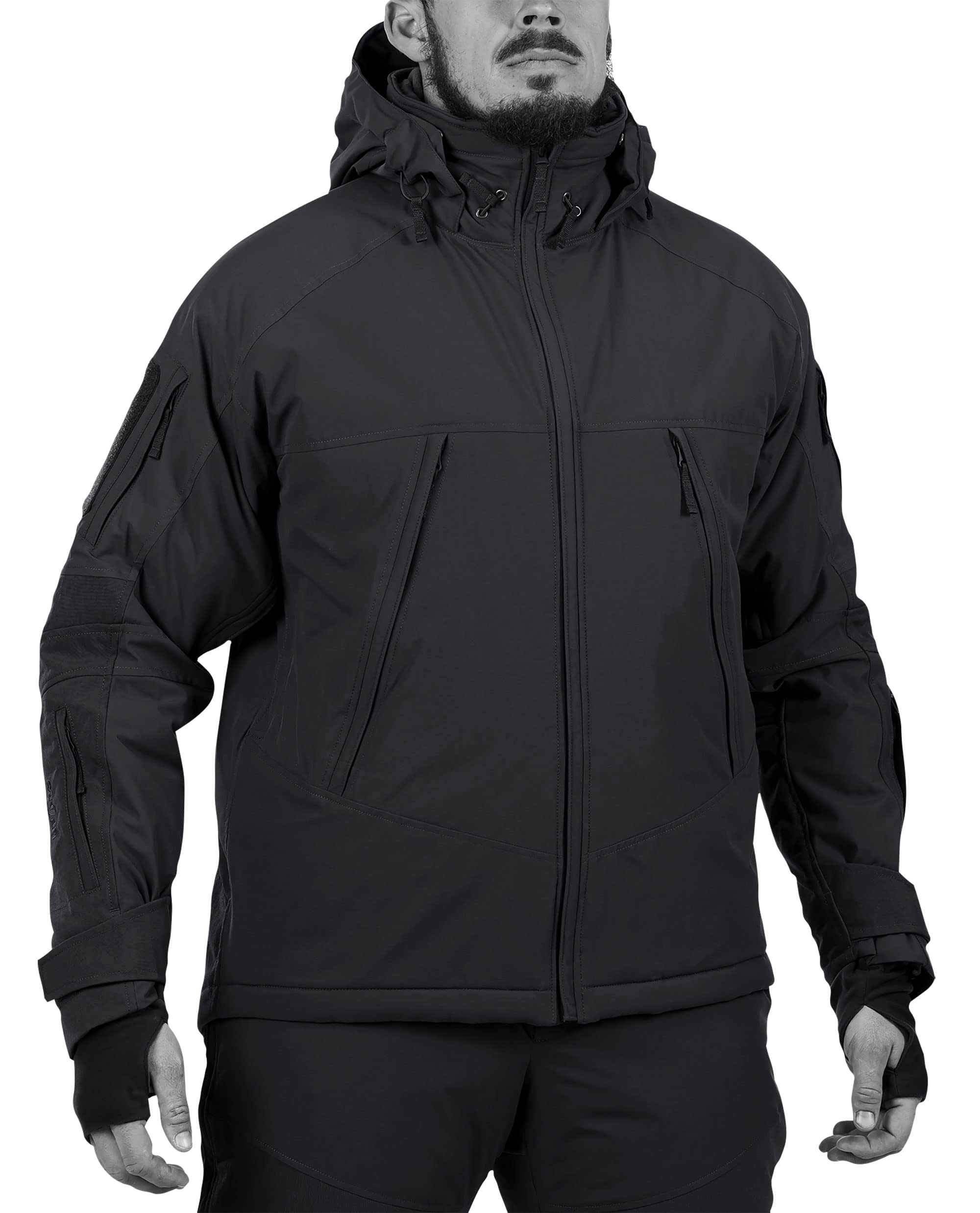 Veste à capuche d'hiver tactique pour homme UF Pro thermique - 8