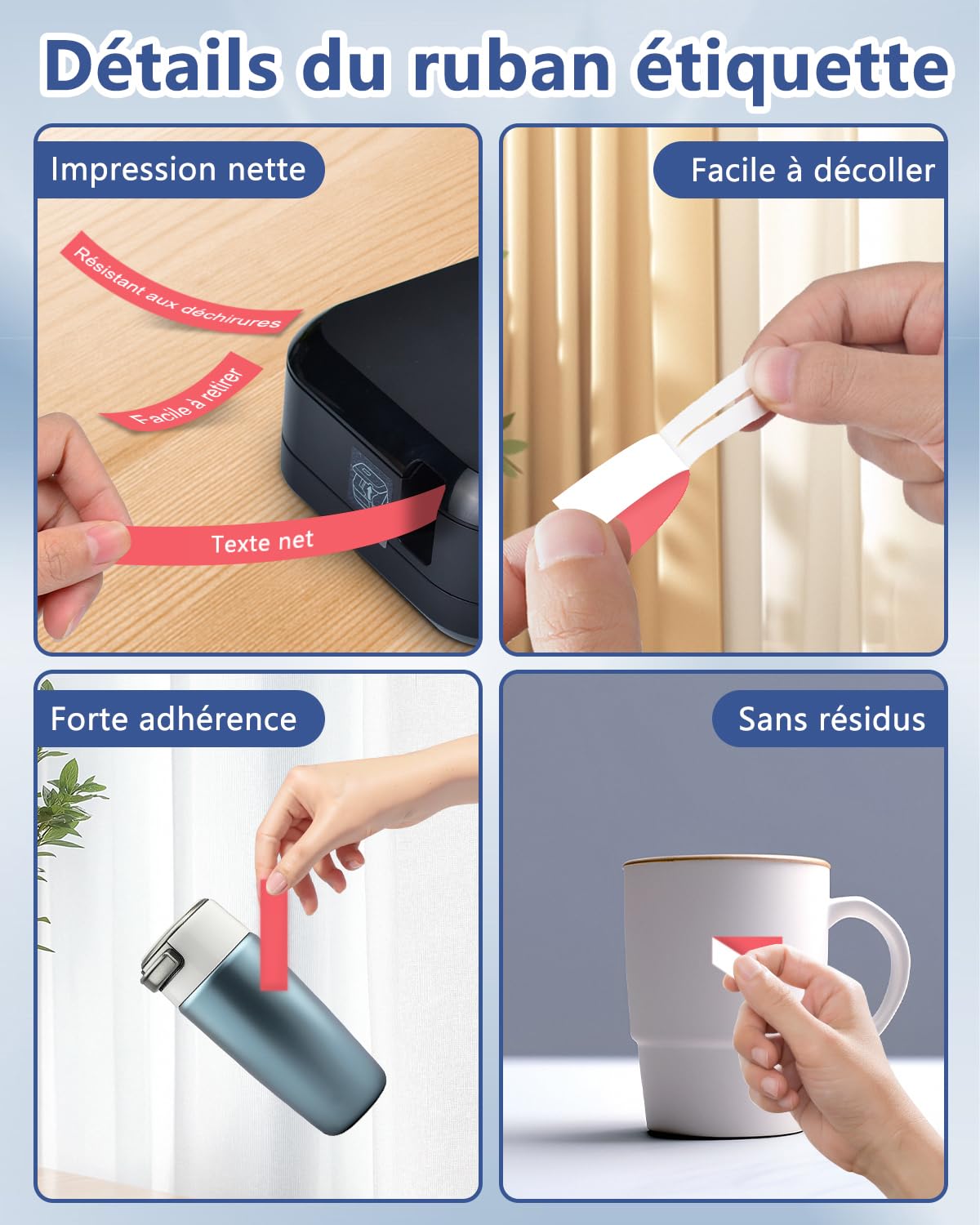 Cruxer Lot de 20 Compatible TZE-435 pour P-touch Blanc sur Rouge 12 mm