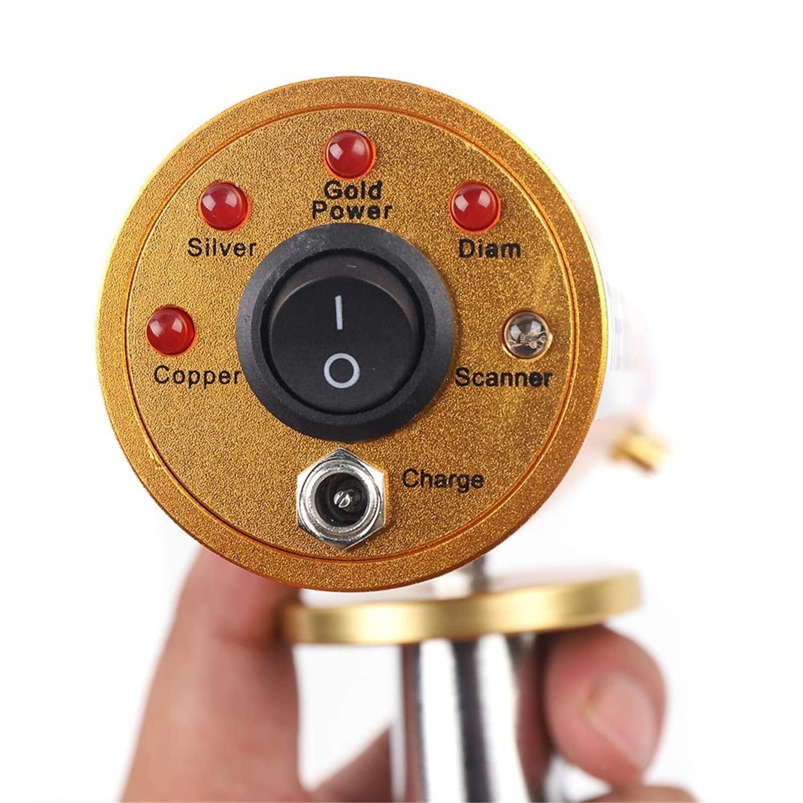 Detector de Diamantes y Gemas, Detector de Metales portátil con 6 Antenas, Sistema de detección de Oro subterráneo, posicionamiento preciso, for Oro, Plata, Cobre y Piedras Preciosas.