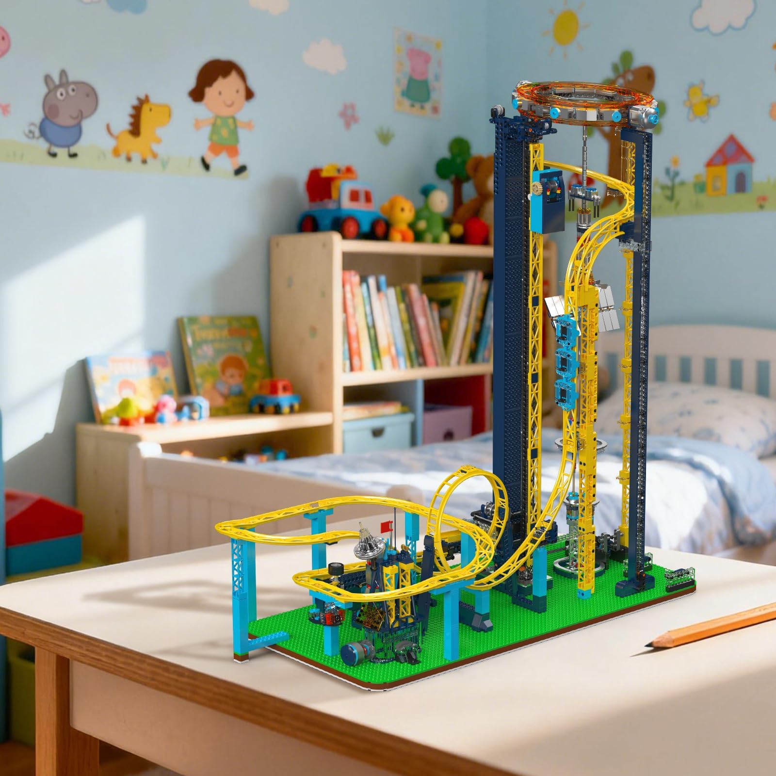 Mould King 11031 Grand Space Loop Roller Coaster Building Set