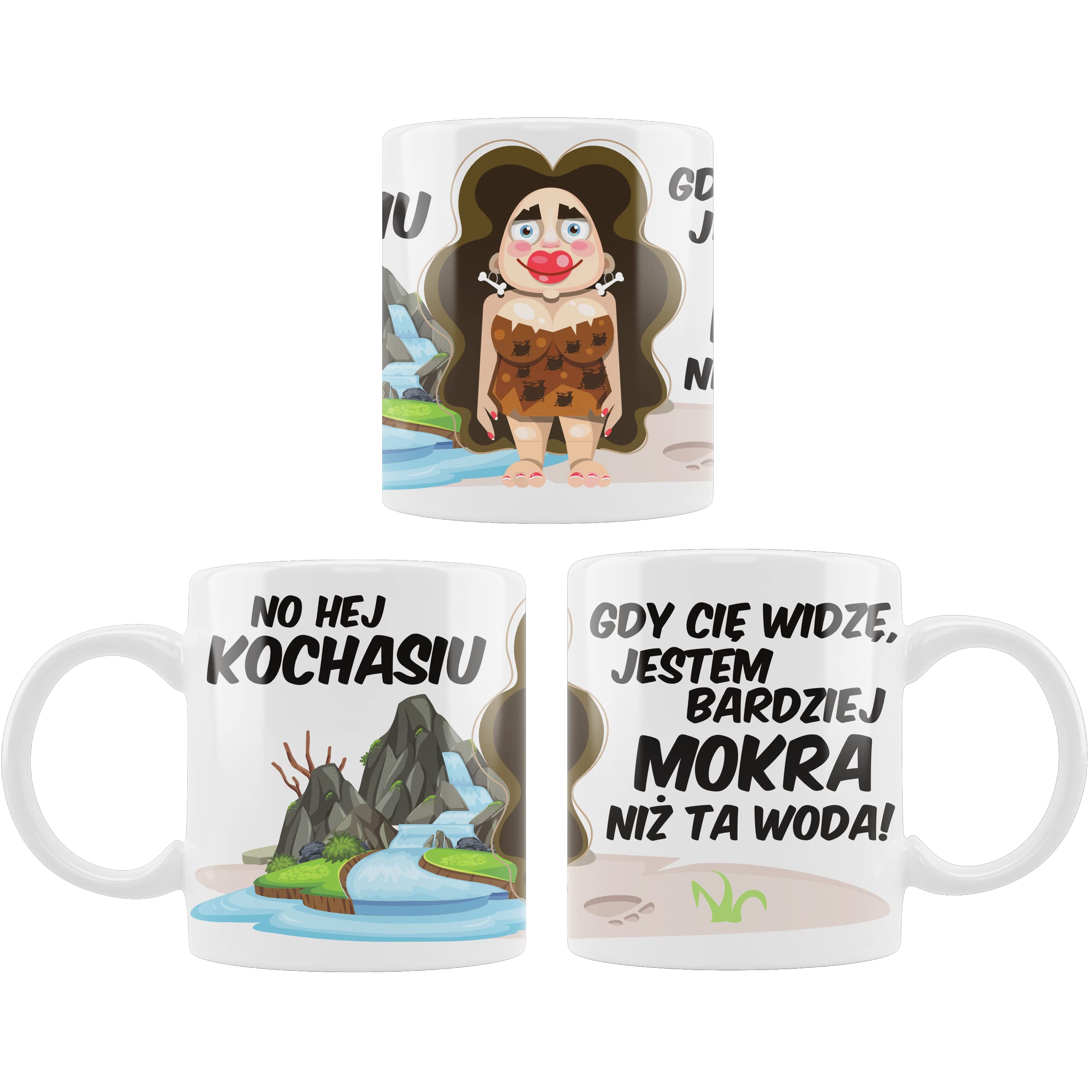 śmieszny kubek HEJ KOCHASIU! - SuperMugs.uk