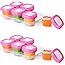 OXO Tot Baby Blocks Freezer Storage Containers, Pink, 2 Ounce Set of 12
