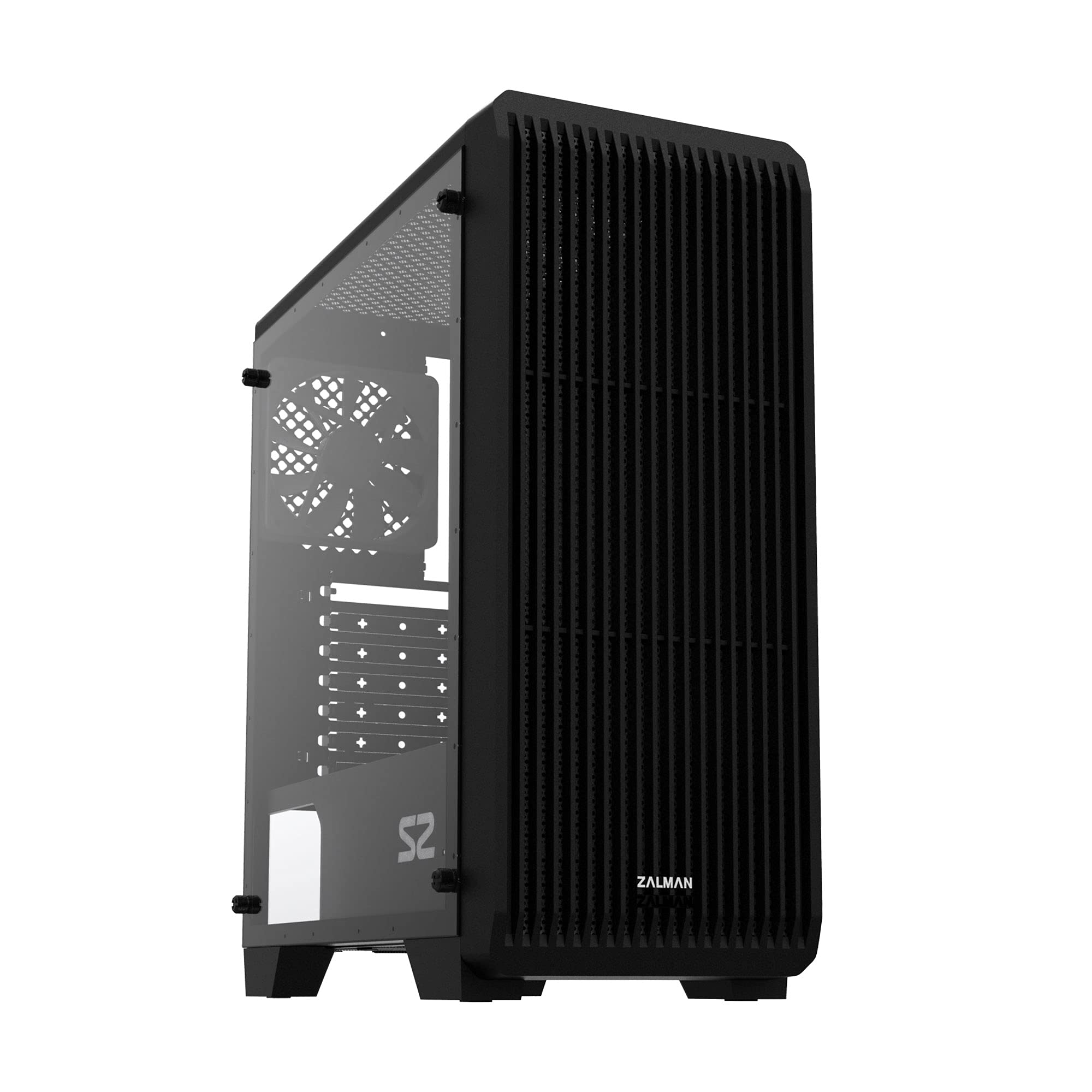 Caja de PC Media Torre Zalman S2 TG Negro (Vidrio Templado)