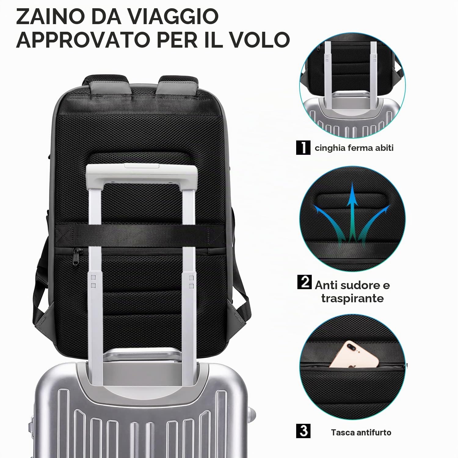 BANGE 7267 Zaino Unisex - Adulto (Pacco da 1)