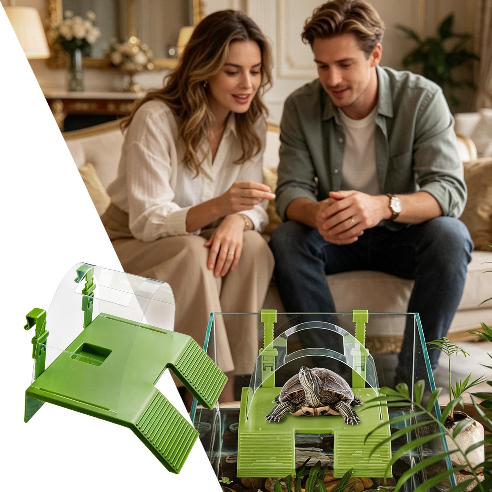 Plataforma De Asoleamiento Tortugas,Doble Escalera Reptil Descanso | Zona Asolamiento Reptiles - para Criadores, Dueños Mascotas, Amantes Animales, Terrarios, Tiendas, Hogar, Oficina y Recintos y los — view 8