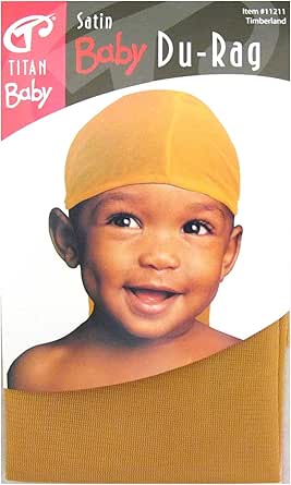 Amazon.com: Satin Baby Du Rag Timber Yellow Gold, Satin, Breathable ...