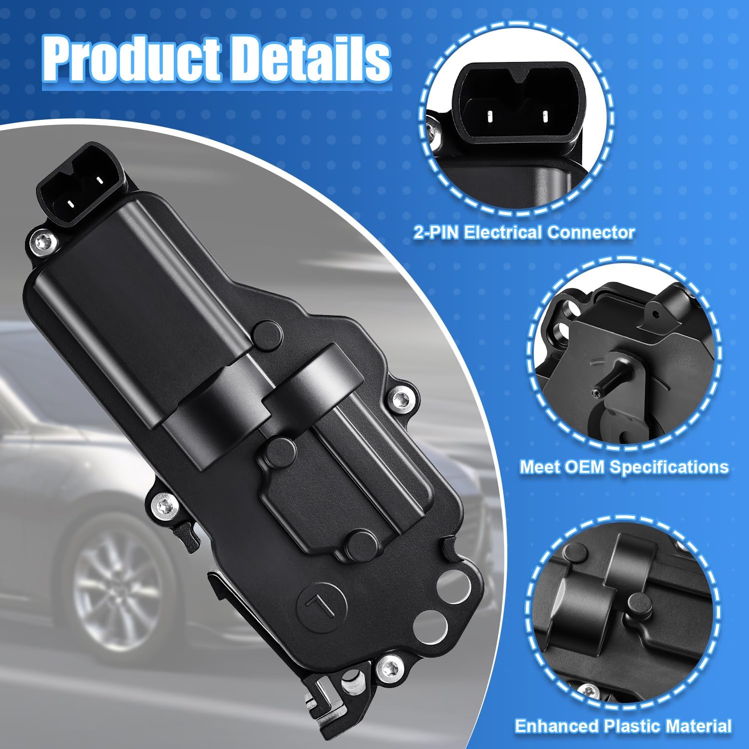 746-148 Power Door Lock Actuator Left Driver Side Compatible with Ford F150 F250 F350 F450 F550 Expedition Excursion Mustang Ranger Taurus, Lincoln Mercury, for Mazda 6L3Z25218A43AA, F81Z25218A43AA