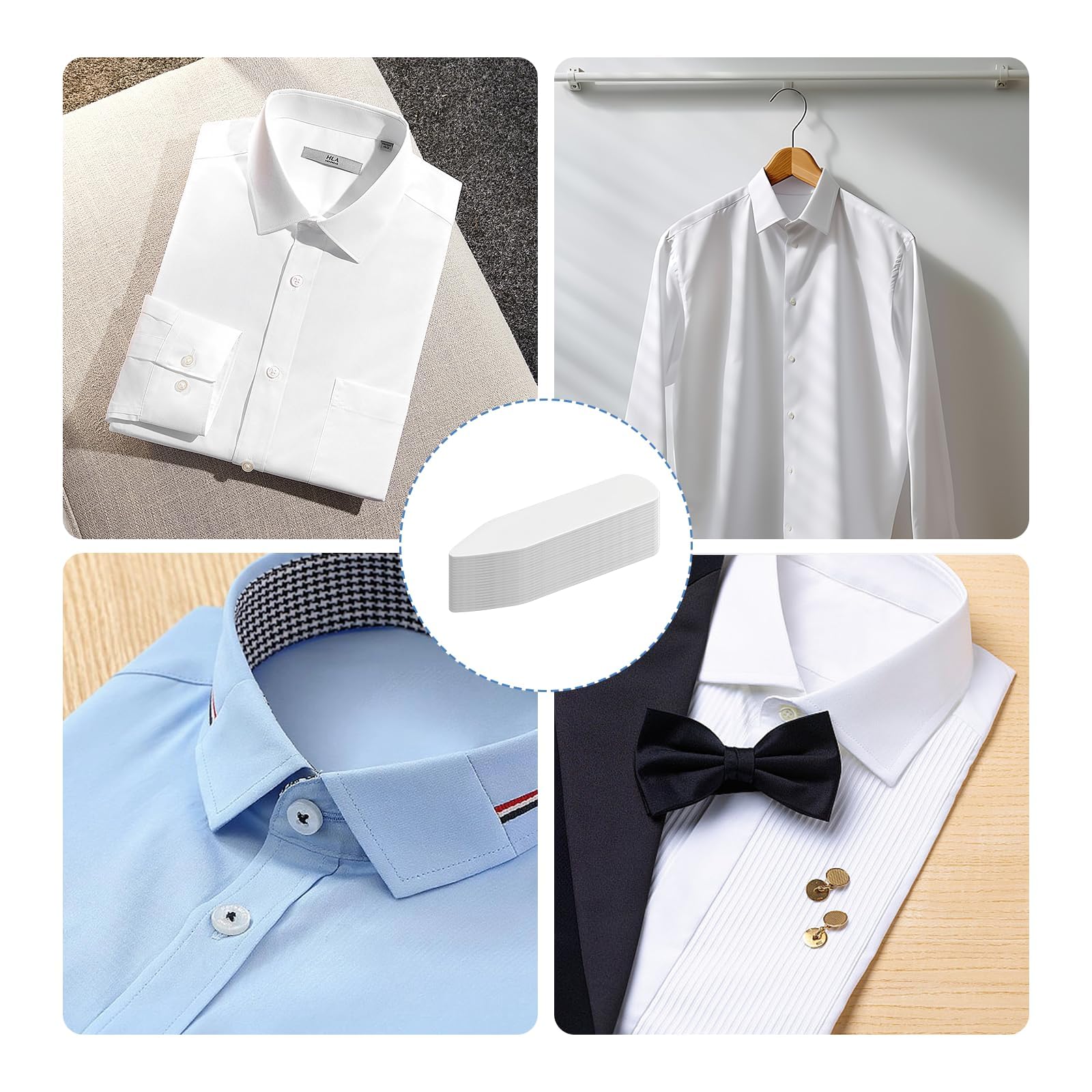 dress shirt plastic collar stays Amazon.com: Plastic Collar Stays