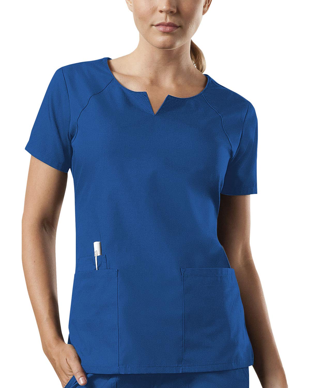 Smart Uniform Women's Blue 1706 Round Neck Top (Xxxl, )