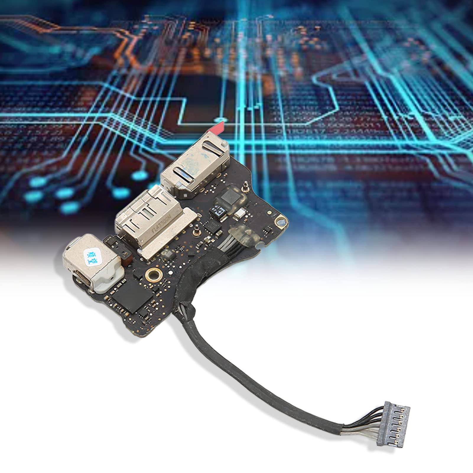 Płyta DC IN Jack IO Materiał PCB Wymienna Płyta USB do Laptopa z Systemem Operacyjnym A1466 MD761 2013-2015, Trwała i Kompaktowa, łatwa Instalacja
