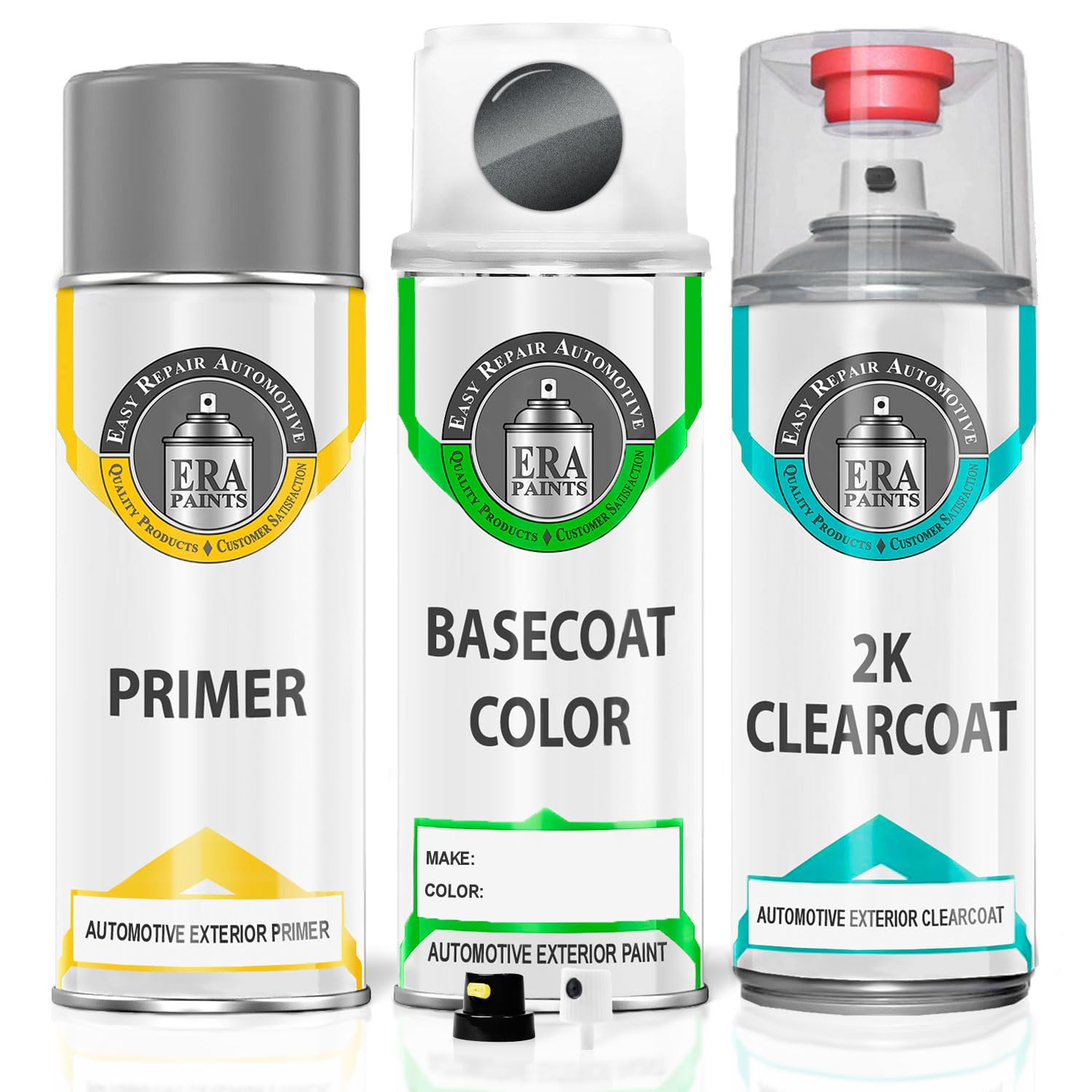 ERA Paints J7 - Magnetic Metallic for FORD Exact Match Automotive Touch Up Paint Spray - 2K Premium Kit