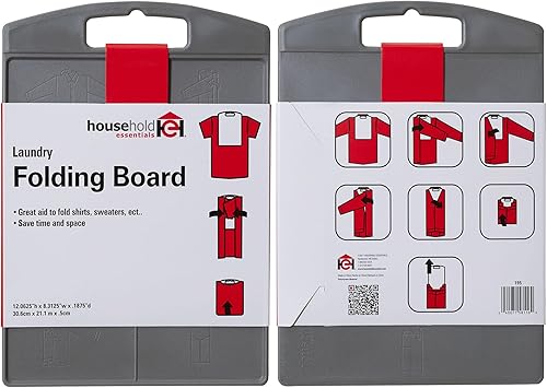 Miniatura 8 de Household Essentials 195 camisa plegable tabla para lavandería  pliegues camisetas polos y camisas de vestir negro