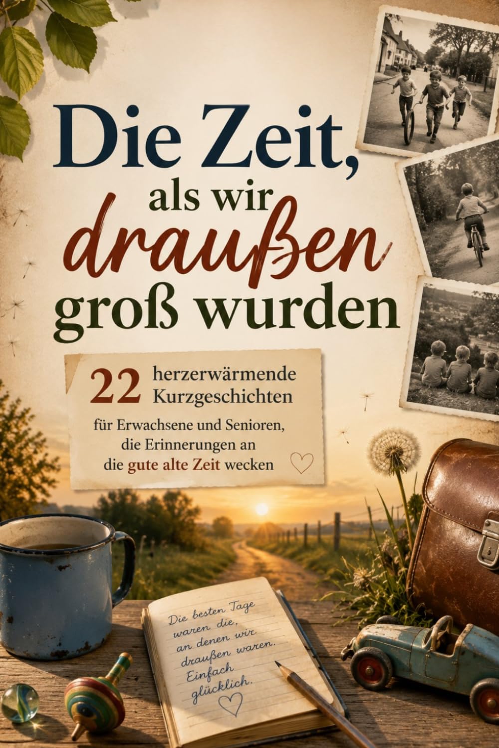 Die Zeit, als wir draußen groß wurden: 22 herzerwärmende Kurzgeschichten für Erwachsene und Senioren, die Erinnerungen an die gute alte Zeit wecken