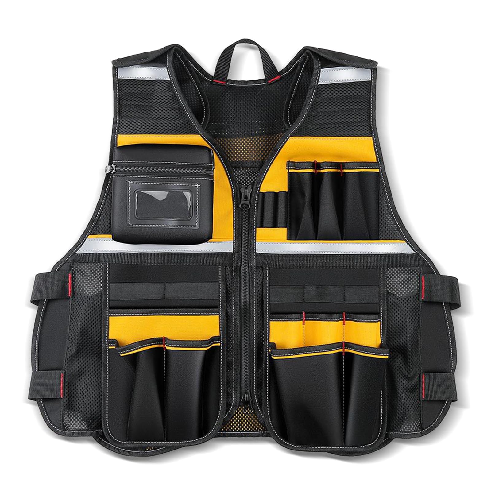 Henygen New Upgraded Vest Vest Workwear Tool Organization With Enough Storage, Breathable Designs For Professional Electricians And Handymen Breathable Workwear