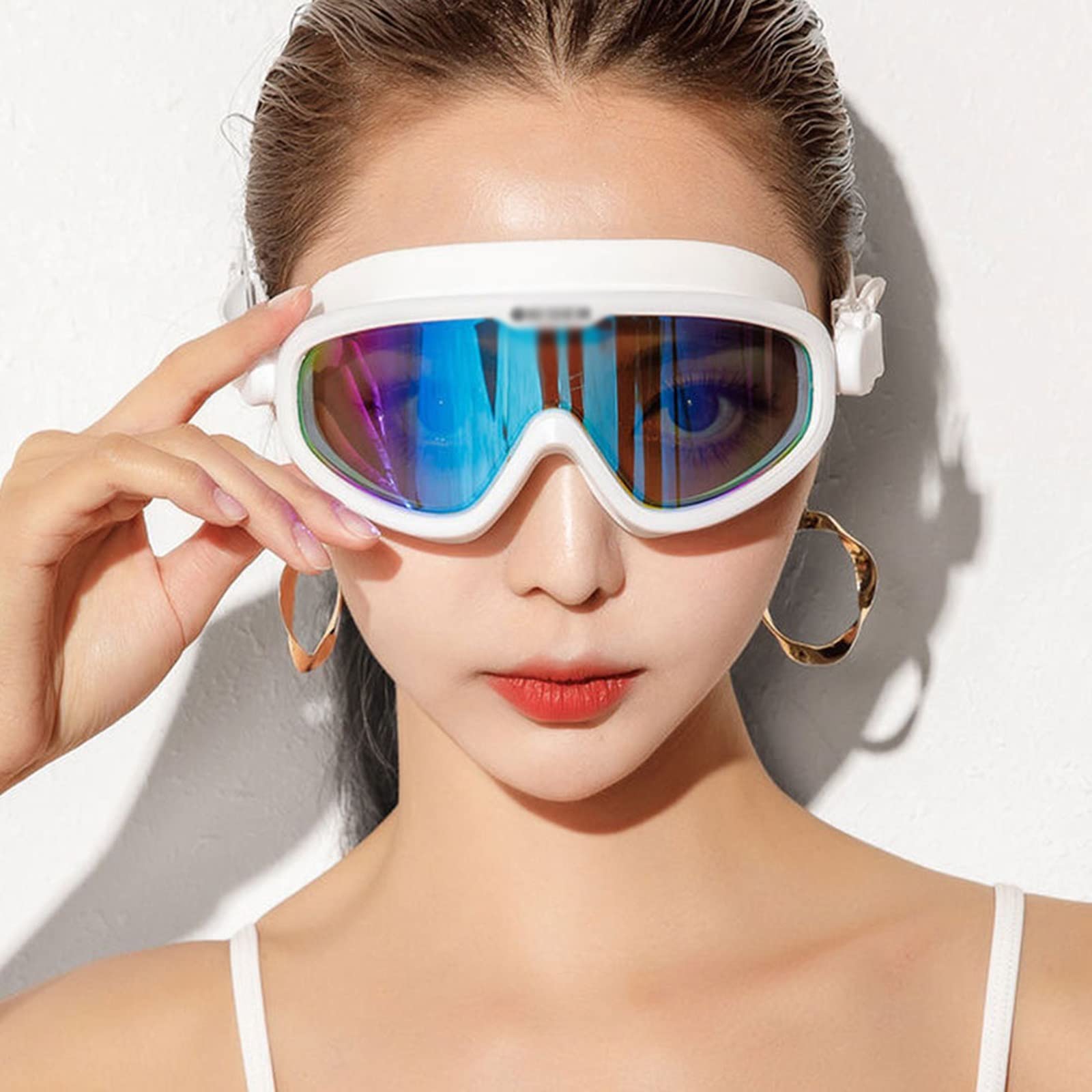JINGYAN Okulary pływackie Swimming Goggles Waterproof Antifog Practical Eye Protector Unisex Diving Accessories