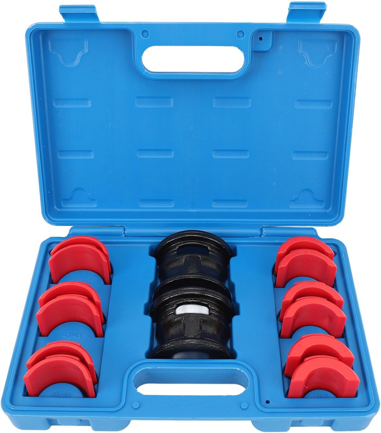 35-50MM Fork Seal Installer Driver Set, Universal Motorcycle Bike Fork Seal Driver Tool Kit with 6 Adapter Sizes for Most Bikes Upside Down Front Yokes