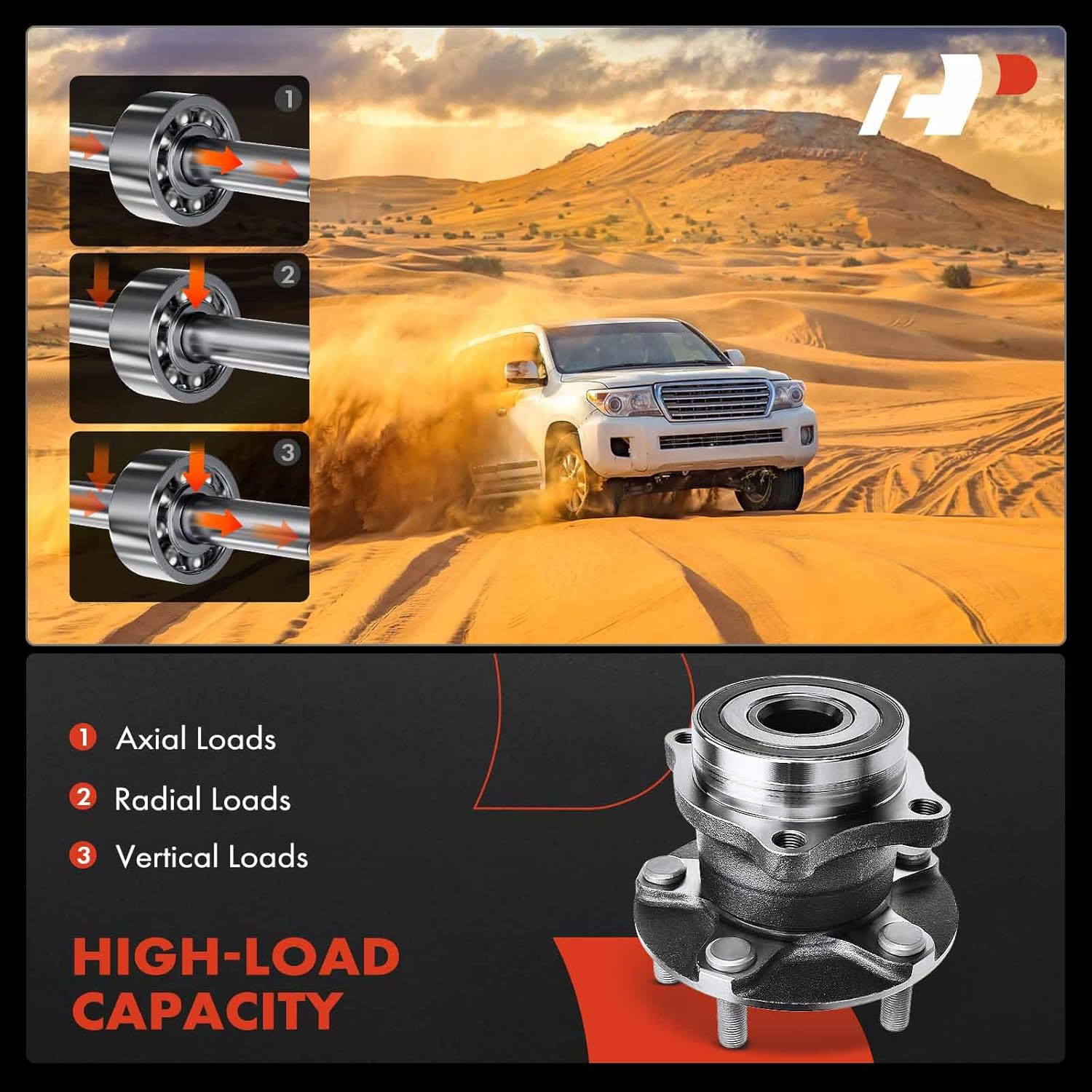 A-Premium Rear Wheel Bearing and Hub Assembly with 5-Lug Compatible with Subaru Outback 2015-2021, Forester 2019, Legacy 2015-2021, WRX STI 2016/2019, WRX 2015-2019, Ascent 2019-2021 - Image 5