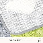 Dinosaur Bath Mat Non Slip, Bath Rug Soft Shower Rug Plush Microfiber Water Absorbent Thick Shaggy Floor Mats for Bathroom, Bedroom, Kitchen, Machine Washable, 16" x 24"