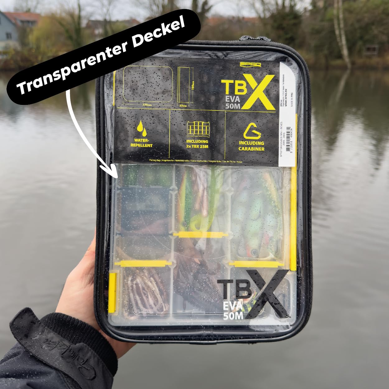 TBX EVA BOX 50M - 3 Boxen in 1! Tacklebox für Terminaltackle, Kleinteile und Angelzubehör